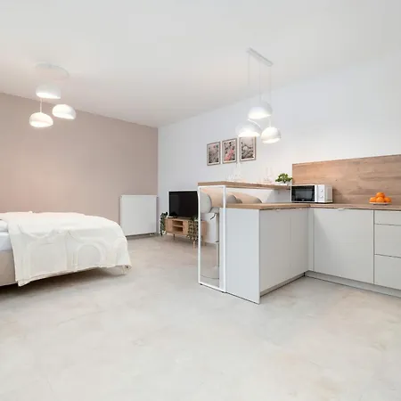 Bright Ac With Parking Next To Manufaktura By Renters Apartment *
